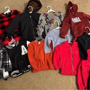 Jordan Red Kids Hoodie and Sweatpants Set